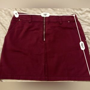 Maroon Skirt
